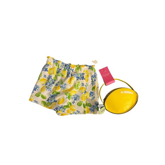 Isaac Mizrahi New York Girls Lemon Skort and Purse Size S (5/6) New - Picture 1 of 5